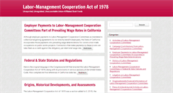 Desktop Screenshot of labormanagementcooperationact.com