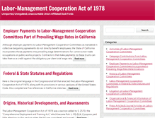 Tablet Screenshot of labormanagementcooperationact.com